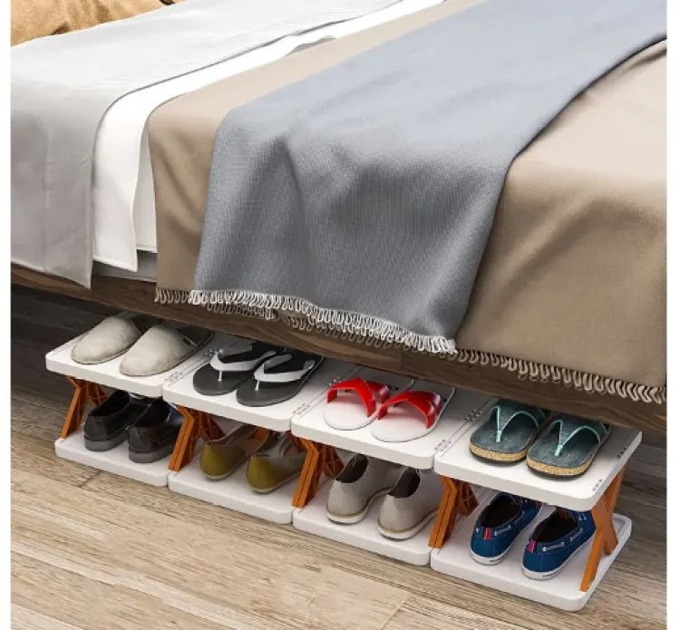 Shoe Rack 5-Layer Stackable Shoe Storage Rack for Entryway and Bedroom